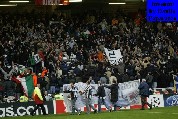 Juventus soccer fans show a scarf to remember the Heysel tragedy at the King  Baudouin stade in Brussels, Sunday May 29, 2005. Fans from Britain, Italy  and Belgium marked the Heysel tragedy